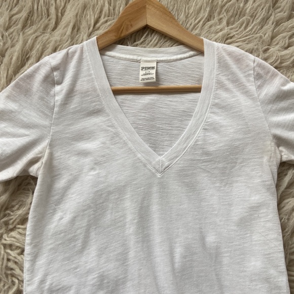 Victoria secret pink white v neck tee small petite - Picture 8 of 8